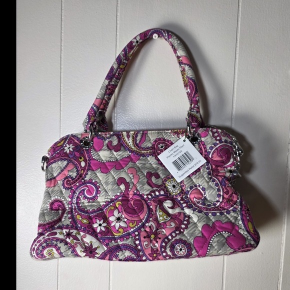 Vera Bradley Handbags - Vera Bradley Paisley Chain Bag Pink Quilted Shoulder Handbag Purse